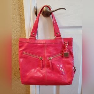 100% Authentic USED Neon Barbie Pink Dooney and Bourke Purse